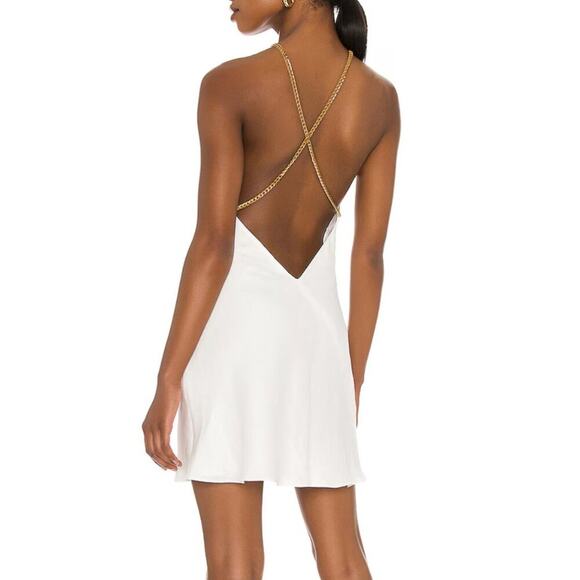 Amanda Uprichard Claudia X Back Chain Dress - Picture 2 of 9